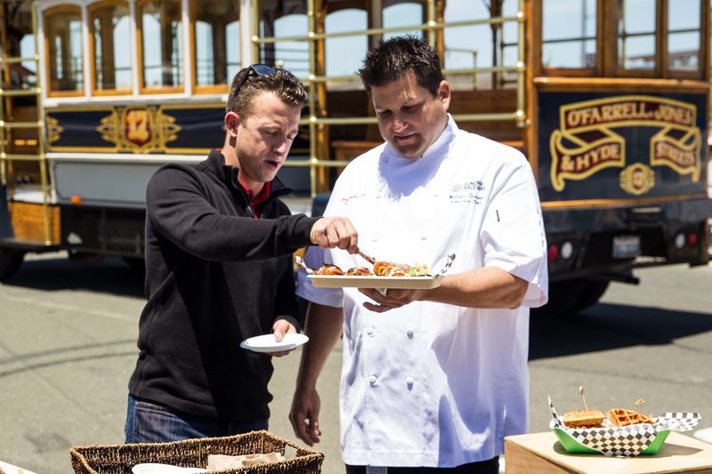 AJ Allmendinger Unveils Sonoma Raceway's New Scoring Pylon, Signature Food Items (#nascar)