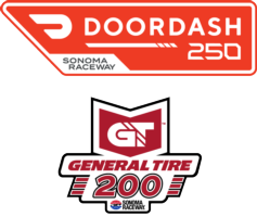 DoorDash 250 & General Tire 200 Doubleheader Logo