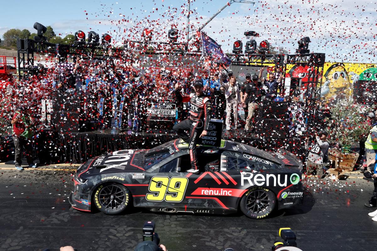 Suarez Captures Emotional First NASCAR Cup Series Victory At Toyota 
