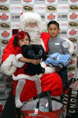 More than 300 Sonoma Valley children enjoyed a day of holiday cheer at Sonoma Raceway on Saturday at the 12th annual “Race to the Holidays” Children’s Christmas Party.